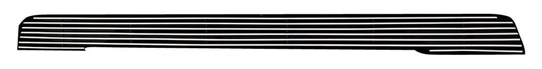 T-Rex Grilles - 1 Pc Horizontal Aluminum Billet Bumper Grille Overlay - 25458