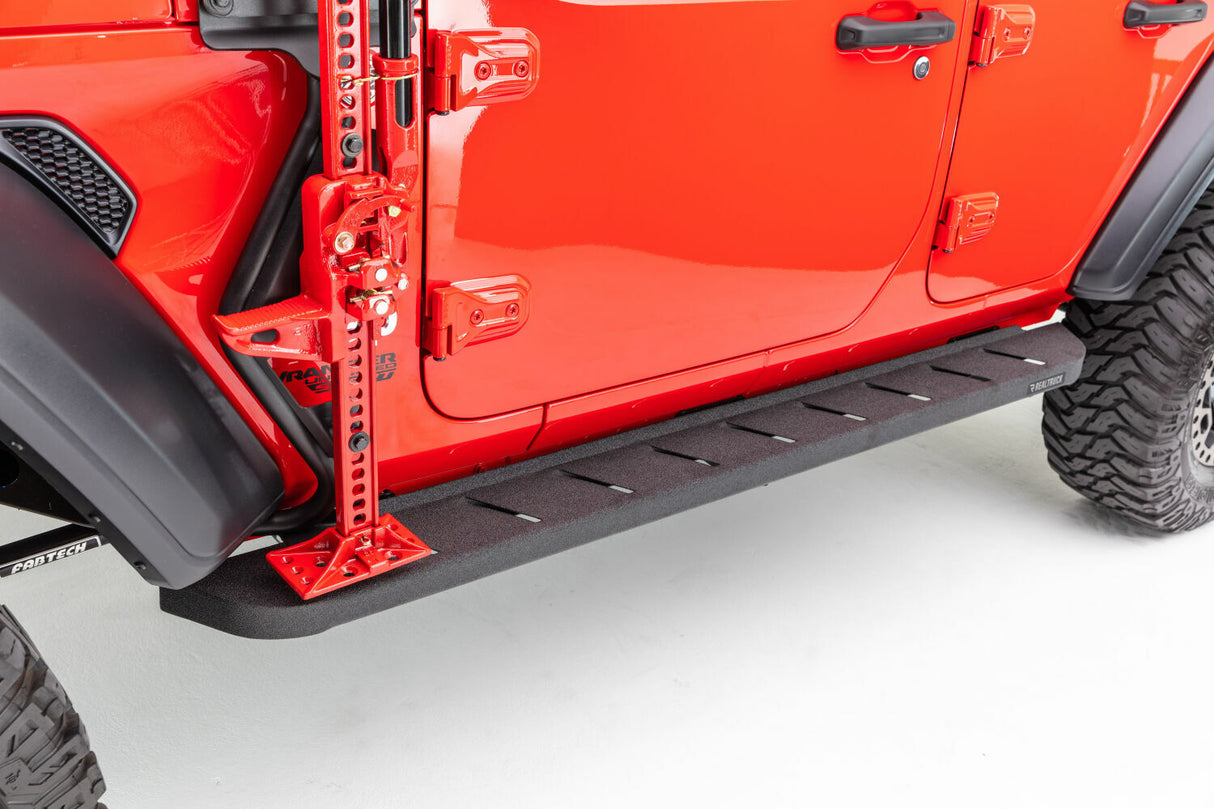 Go Rhino - 63450673T - RB10 Running Boards With Mounting Brackets - Protective Bedliner Coating