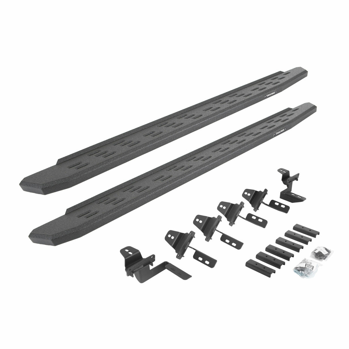 Go Rhino 69650568T - RB30 Running Boards with Mounting Bracket Kit - Protective Bedliner Coating