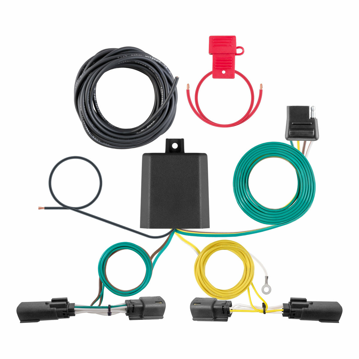 Curt - Custom Wiring Harness, 4-Way Flat Output, Select Jeep Grand Cherokee, L - 56473