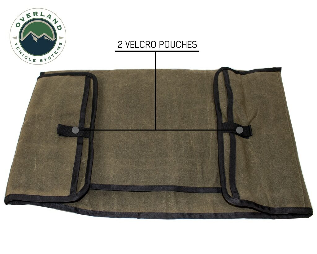 Overland Vehicle Systems - Rolled General Tool Storage Bag - Waxed Canvas - 21079941