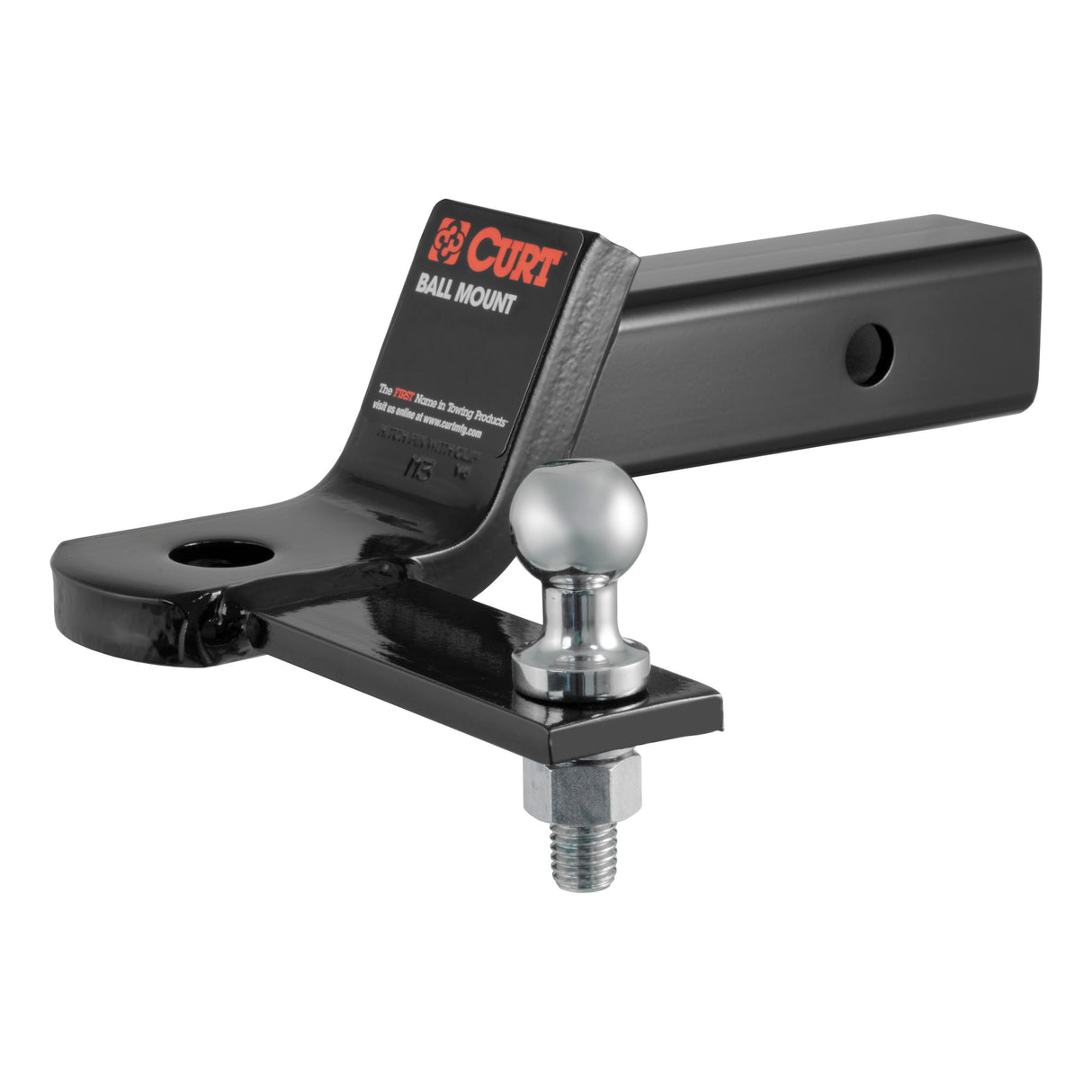 Curt - Sway Tab Ball Mount (2" Shank, 7,500 lbs., 2" Drop) - 45820