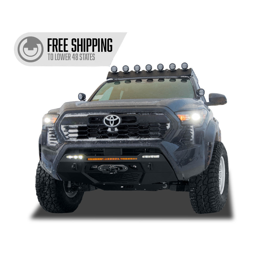 Prinsu - Toyota Tacoma Original Prinsu Roof Rack | 2024-2025 - Light Bar Cutout - 400-000-010-069