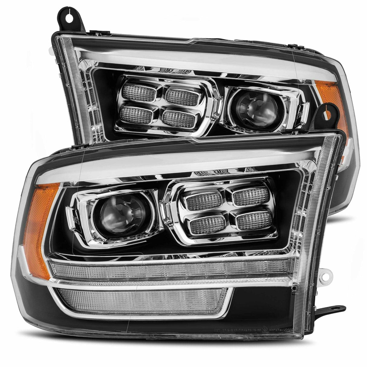 AlphaRex 880526 Projector Headlights Black