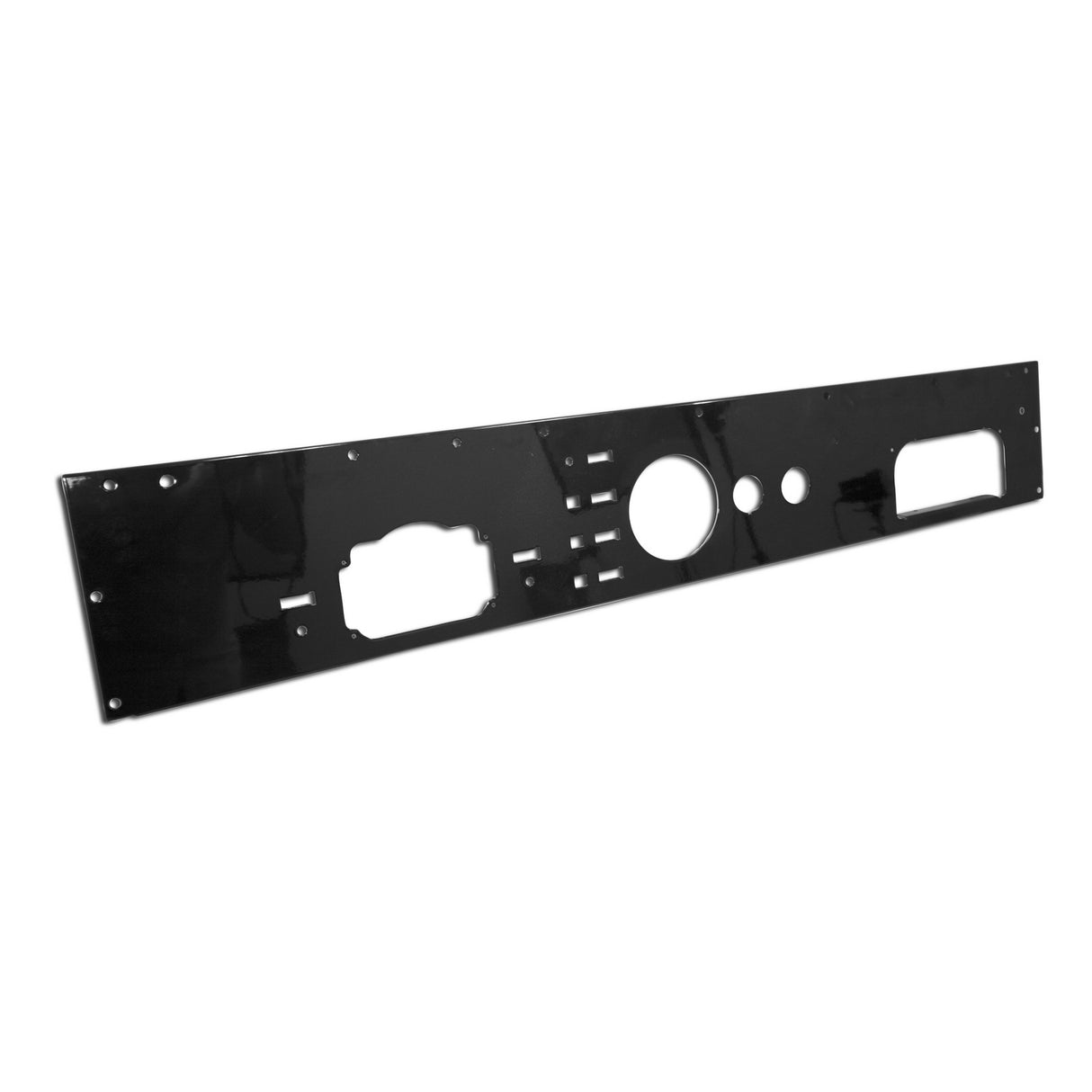 Dash Panel, Pre-Cut Holes, Black; 76-86 Jeep CJ Models