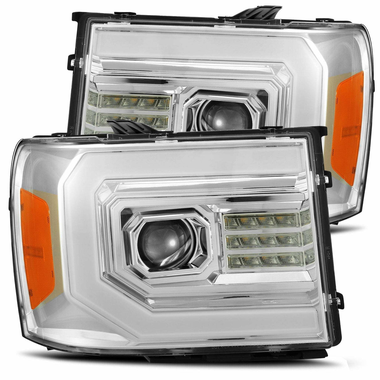 AlphaRex 880096 LED Projector Headlights in Chrome