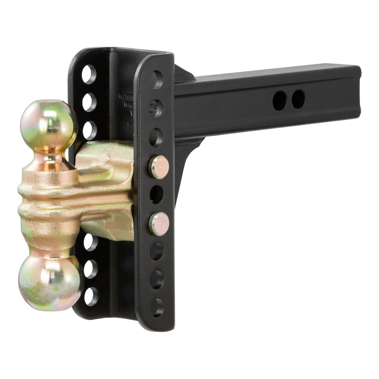 Curt - Adjustable Channel Mount with Dual Ball (2" Shank, 14,000 lbs., 6" Drop) - 45900