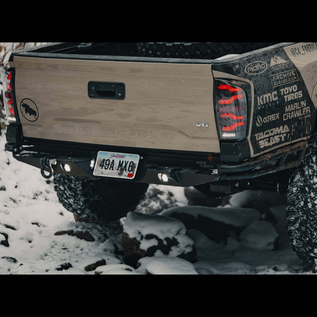 C4 Fabrication - Tacoma Rock Runner High Clearance Rear Bumper / 3rd Gen / 2016-2023 - 1200-4516-DT-01NA