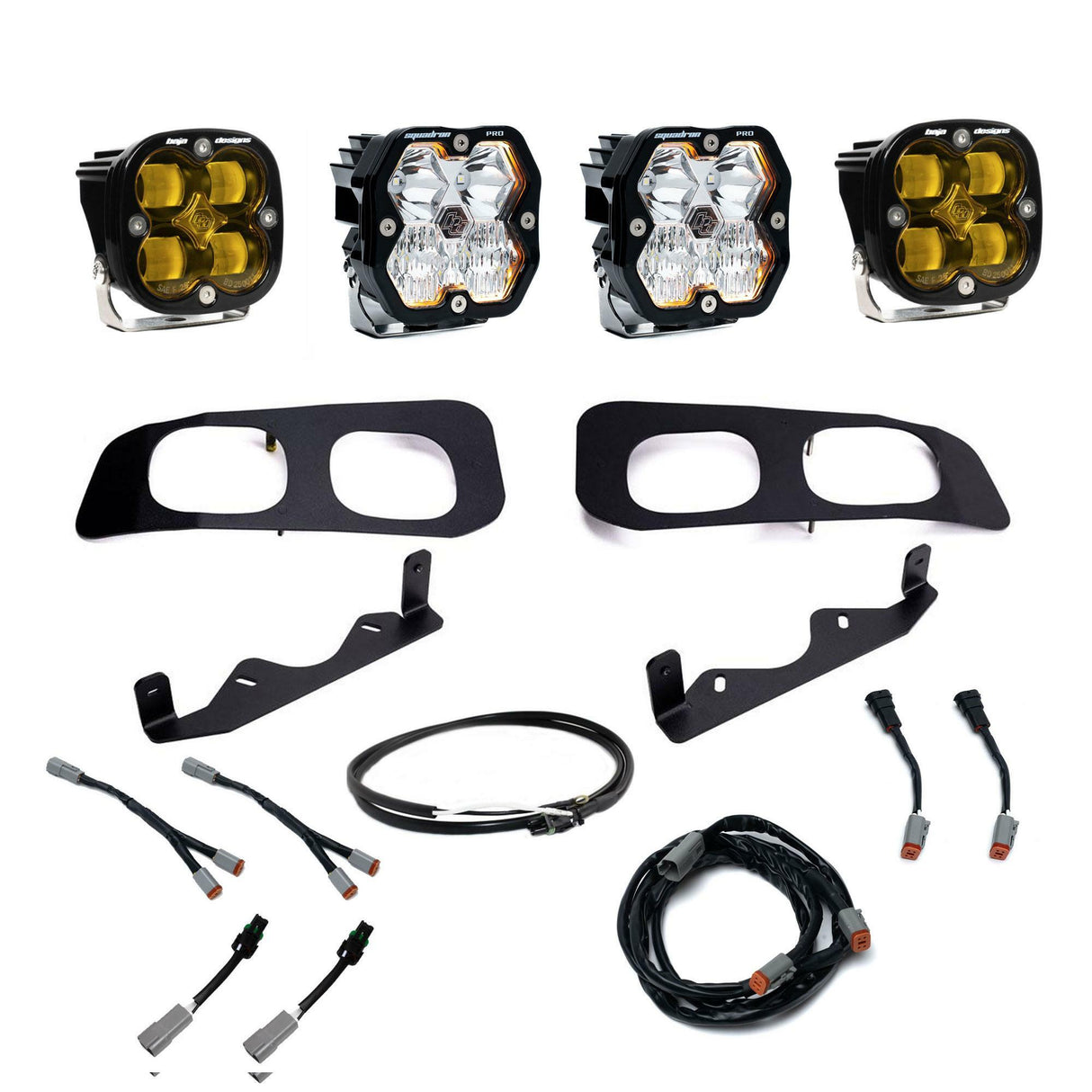 Baja Designs - 44-0034-UP Squadron 2.0 Pro/Squadron SAE Dual Fog Pocket Light Kit