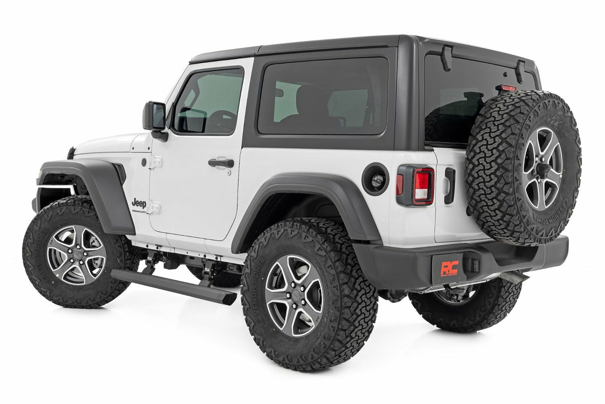 Rough Country Power Running Boards - Lighted - 2 Door - Jeep Wrangler JL (18-23) - PSR61030