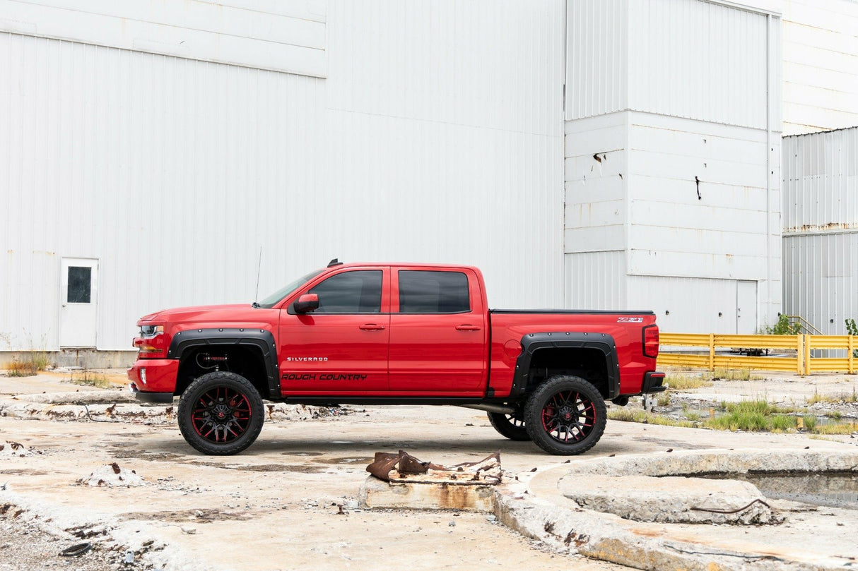 Fender Flares - Defender l 5'9(in.) Bed - G7C Red Hot - Chevy Silverado 1500 (14-18)