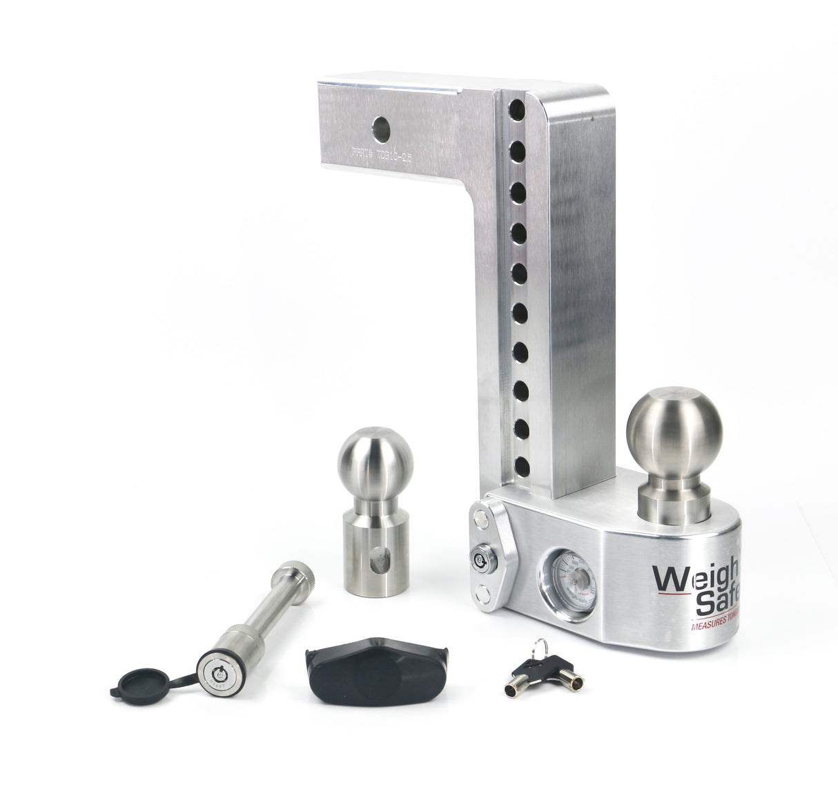 Weigh Safe - 10" Drop Hitch with 2.5" Shank Keyed Alike WS05 Included