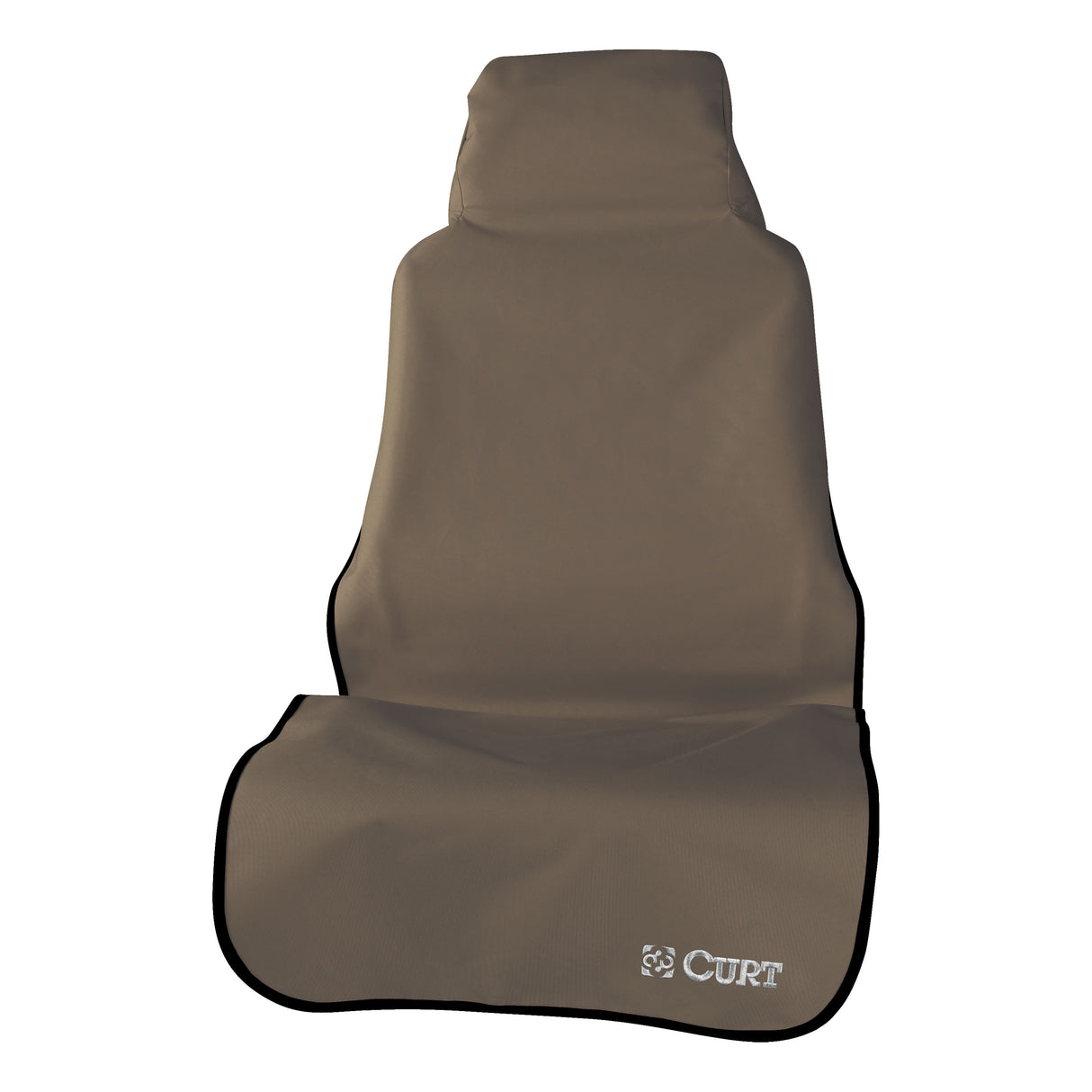 Curt - Seat Defender 58" x 23" Removable Waterproof Brown Bucket Seat Cover - 18502