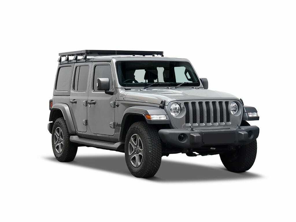 Front Runner - Jeep Wrangler JL 4 Door (2018-Current) Slimline II 1/2 Roof Rack Kit / Tall - KRJW032T
