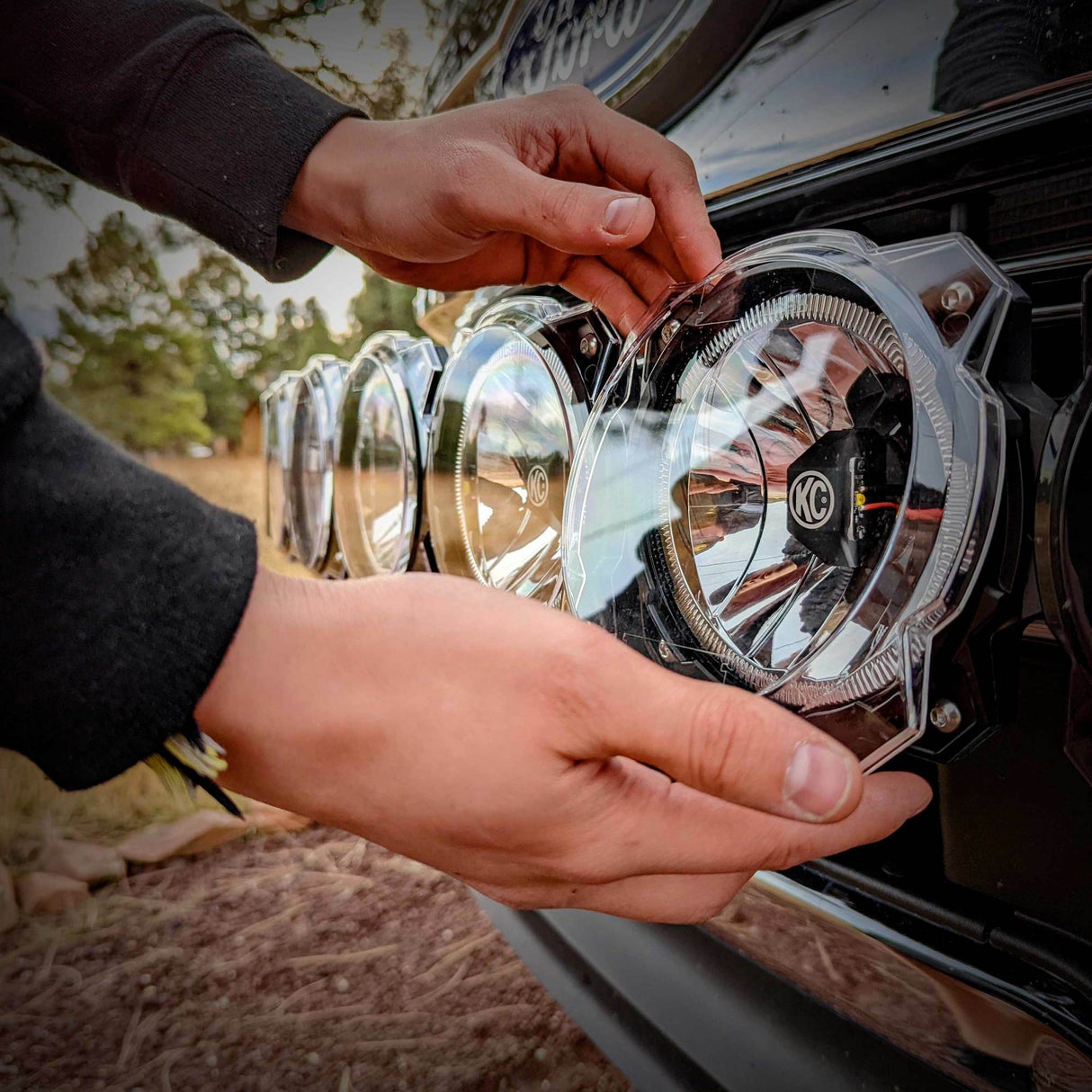 KC Hilites - 6 inch Pro6 Gravity LED - Light Shield - Clear - 5118