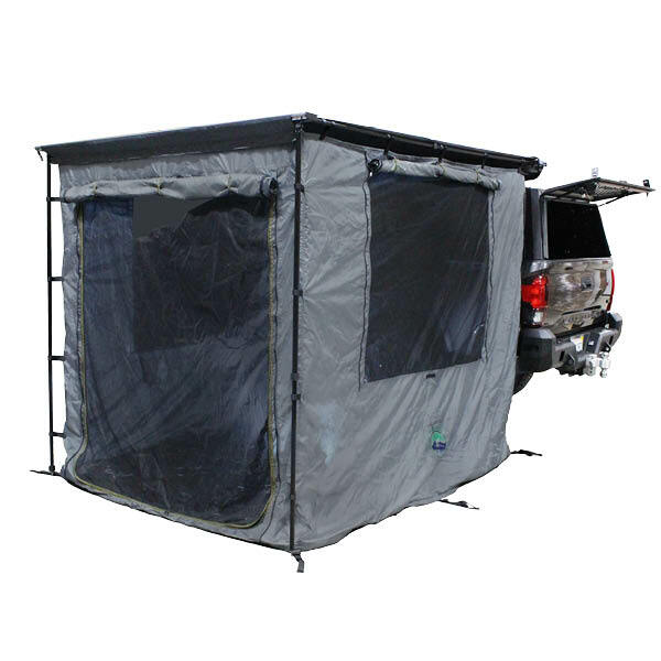 Overland Vehicle Systems - HD Nomadic 2.0 Awning Room Enclosure, Grey Body, Green Trim (4 Walls and Floor) - 18089920