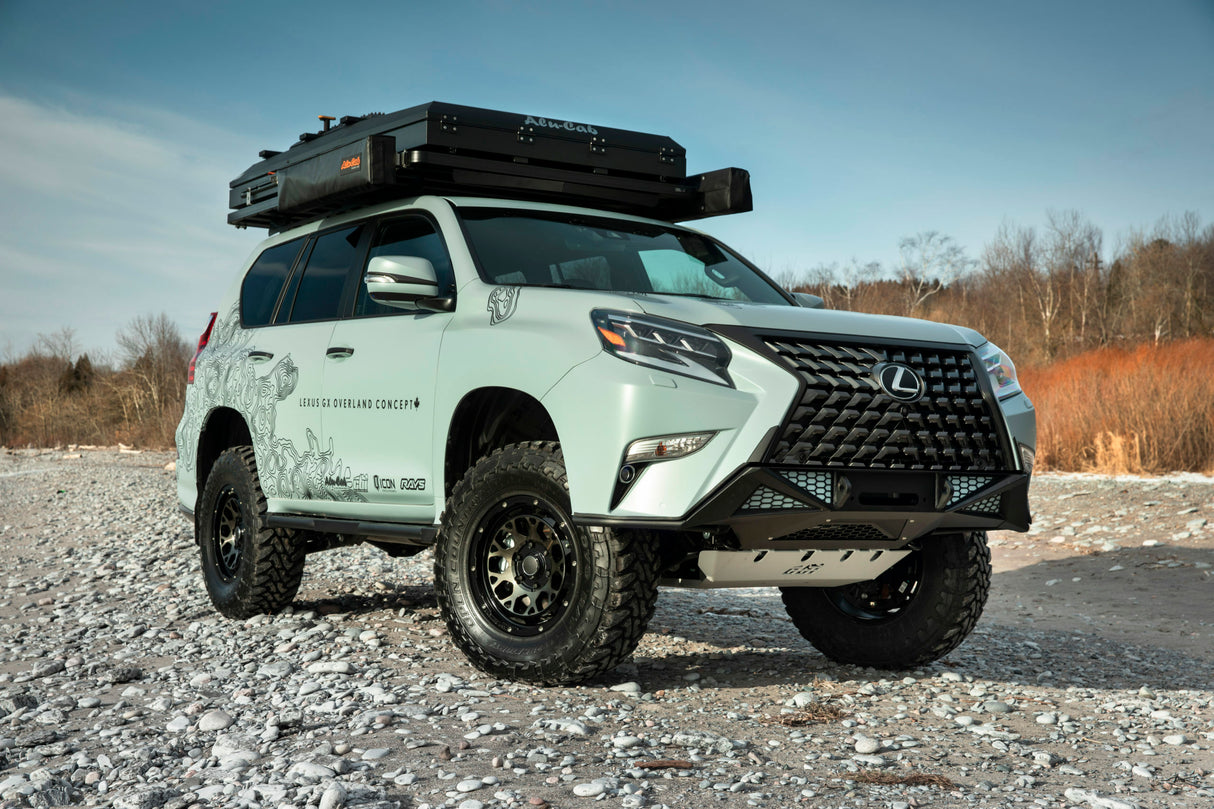 CBI - Lexus GX460 Overland Bolt On Rock Sliders / Powder Coated Black - 300-000-016-002