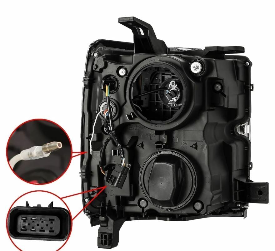 AlphaRex 880098 Projector Headlights Black