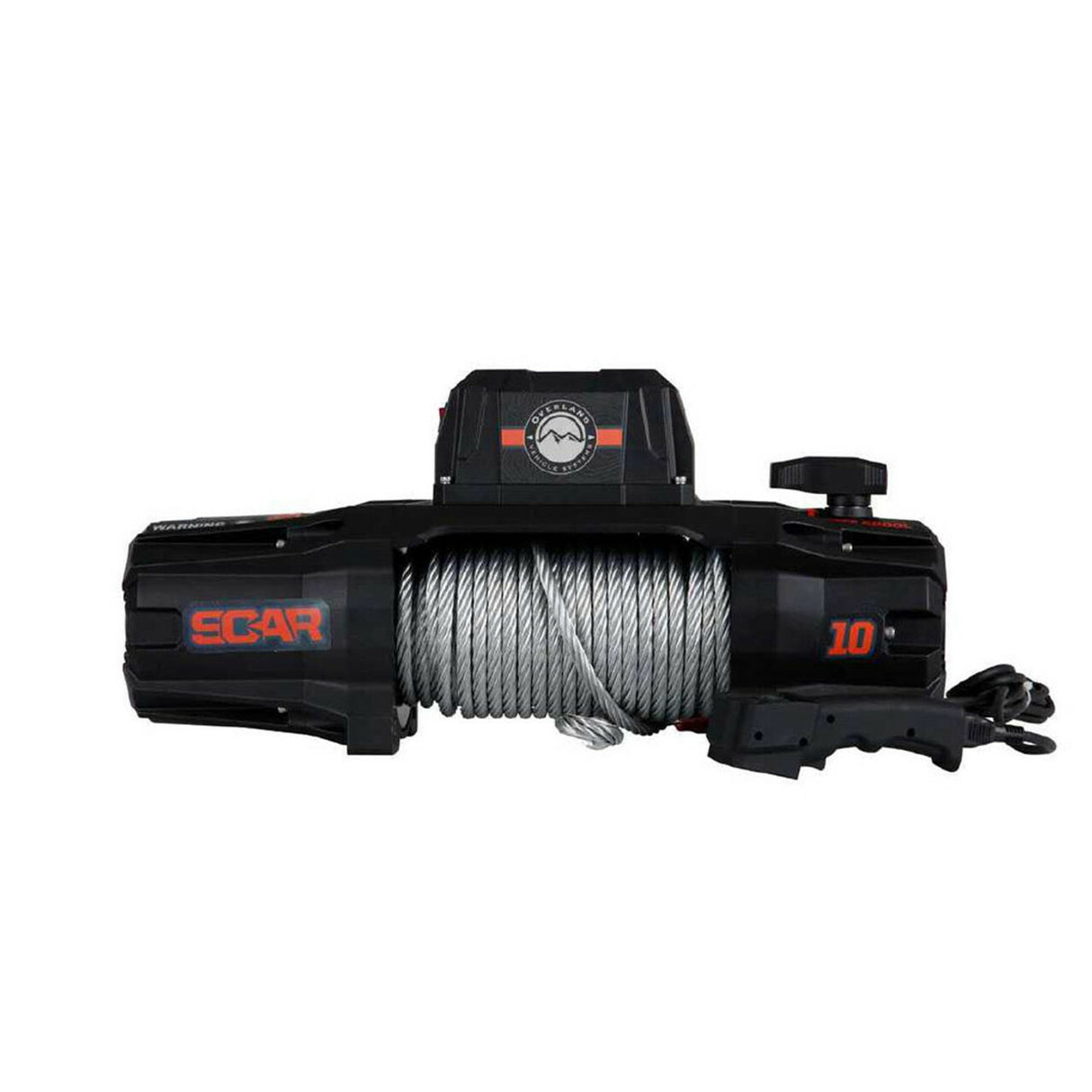 Overland Vehicle Systems - SCAR 10 - 10,000 lb. Winch With Steel Cable and Wireless Remote - 19089901