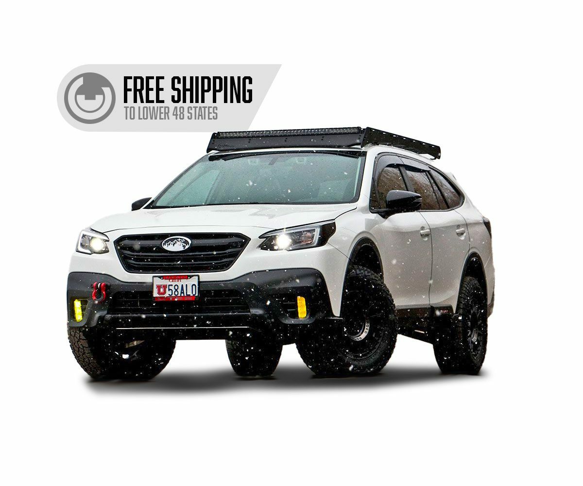 Prinsu - 6th Gen Subaru Outback Prinsu Roof Rack / Cutout for 40" Light Bars - 400-000-019-006