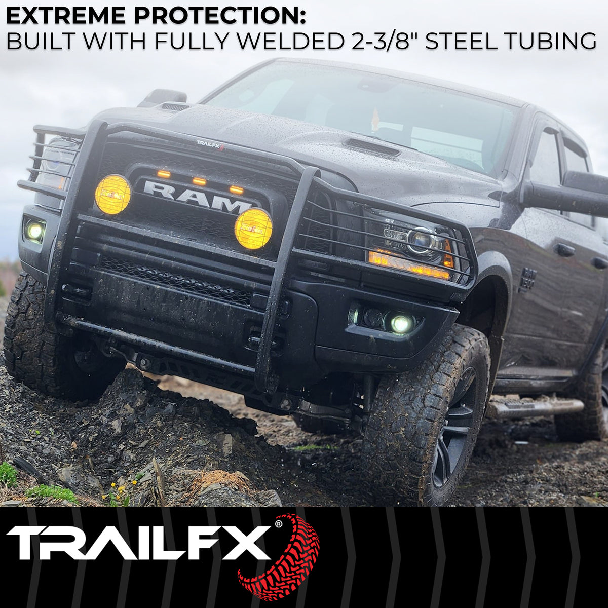 TrailFx - Grille Guard For Toyota Tundra -Black (E0049T)