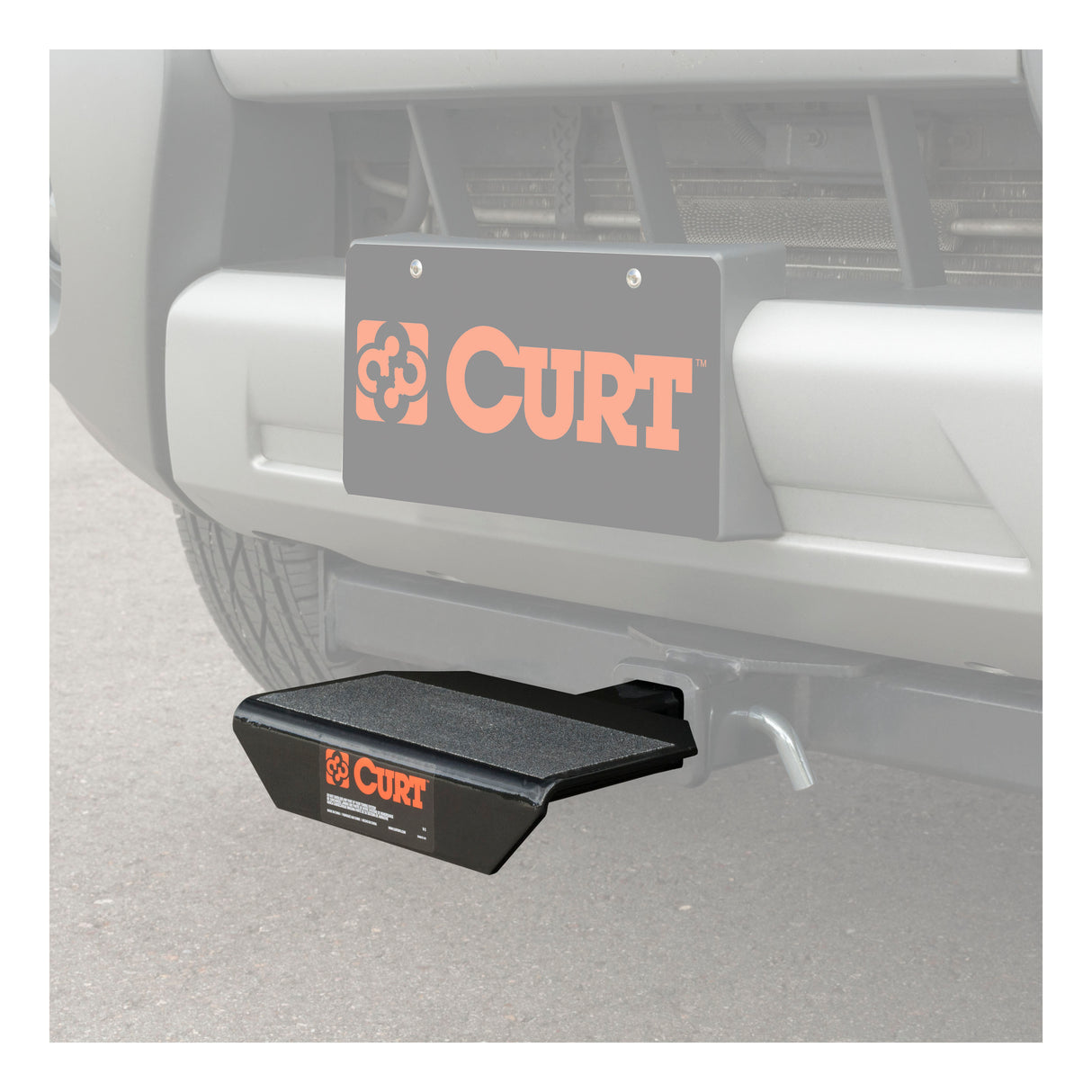 Curt - Hitch-Mounted Step Pad (Fits 2" Receiver) - 31001