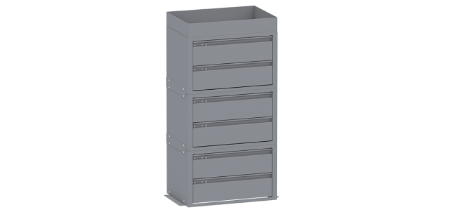 Holman - Drawer Cabinet 3 H Stack Kit With F - 40150