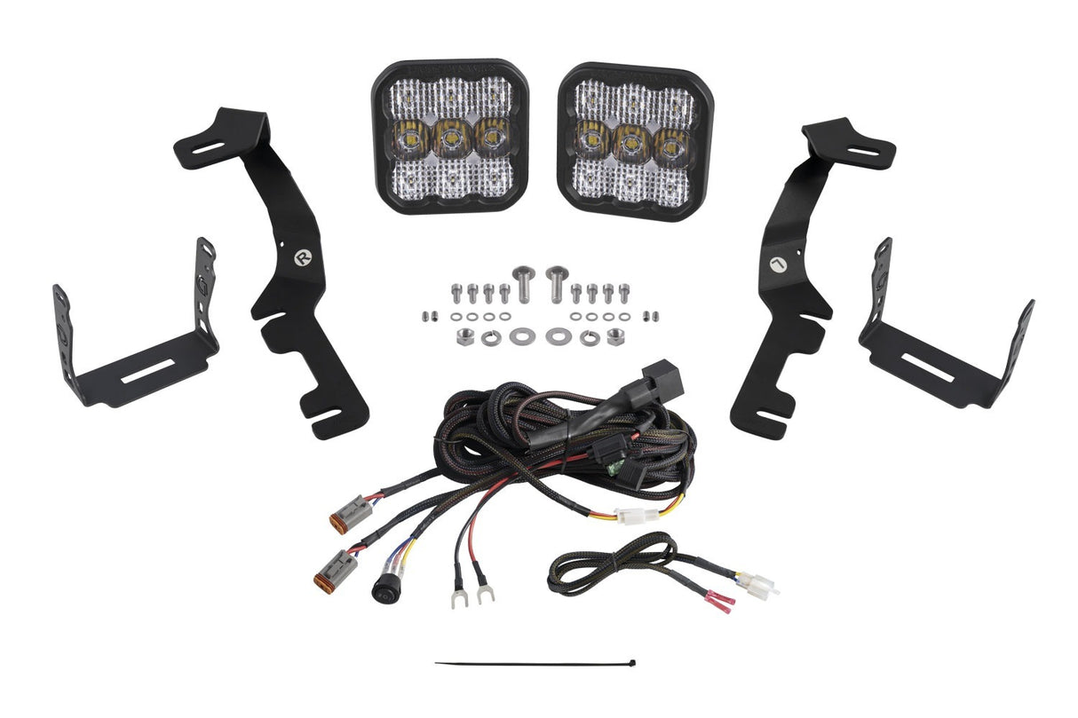 Diode Dynamics - Stage Series Ditch Light Kit for 2019+ Ram, SS5 Sport White Combo - DD7603