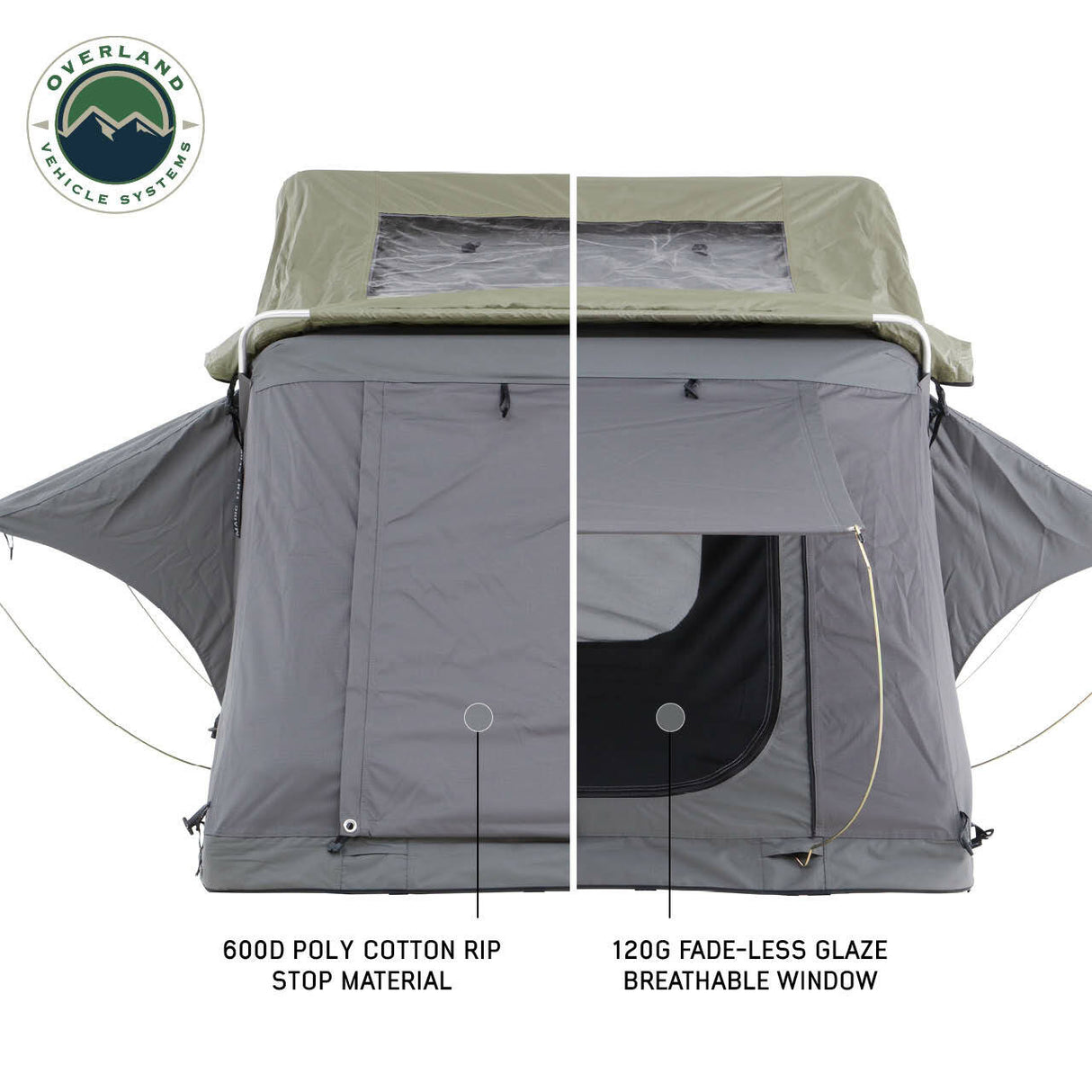 Overland Vehicle Systems - Best Roof Top Tent 3 Person Nomadic 3 Ext. Roof Top Tent - 18339936
