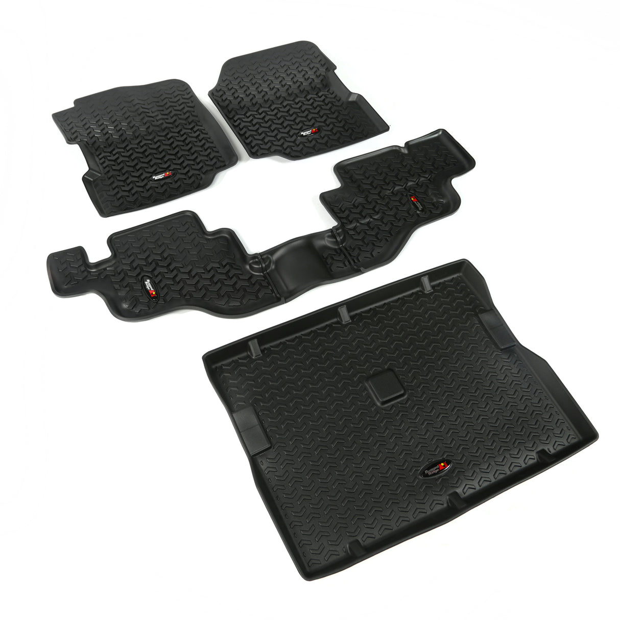 Rugged Ridge - Floor Liners, Kit, Black; 76-95 Jeep CJ/Wrangler YJ - 12988.09