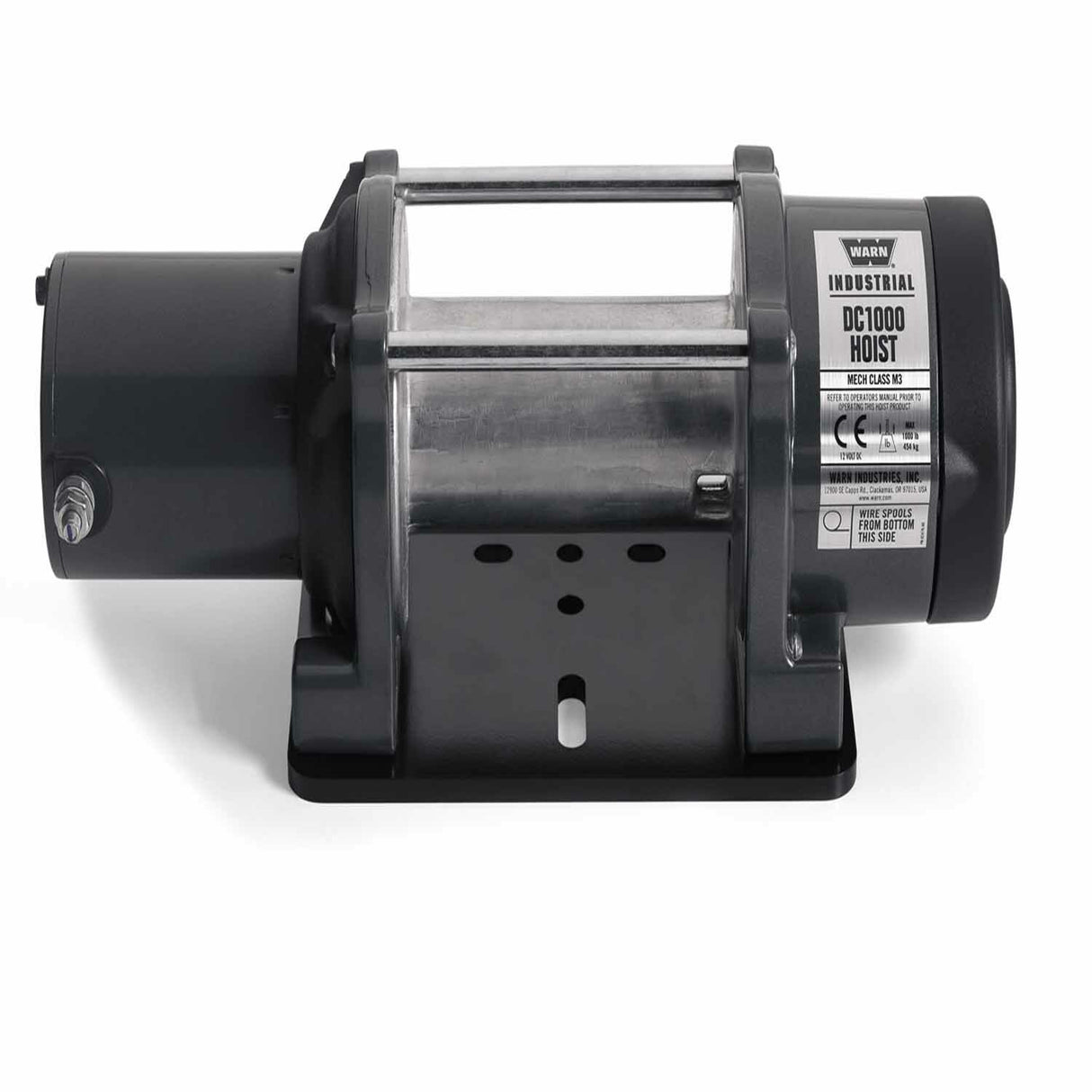 Warn - 84350 Short Drum 12 Volt 1000 LB Cap 136:1 Gear Reduction Disc Brake