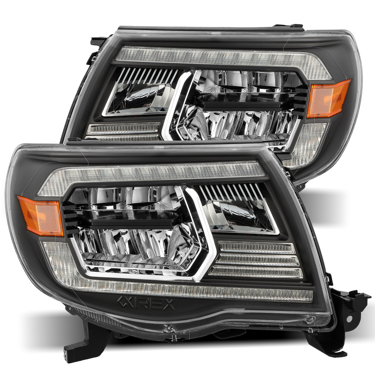 AlphaRex 880735 Projector Headlights Black