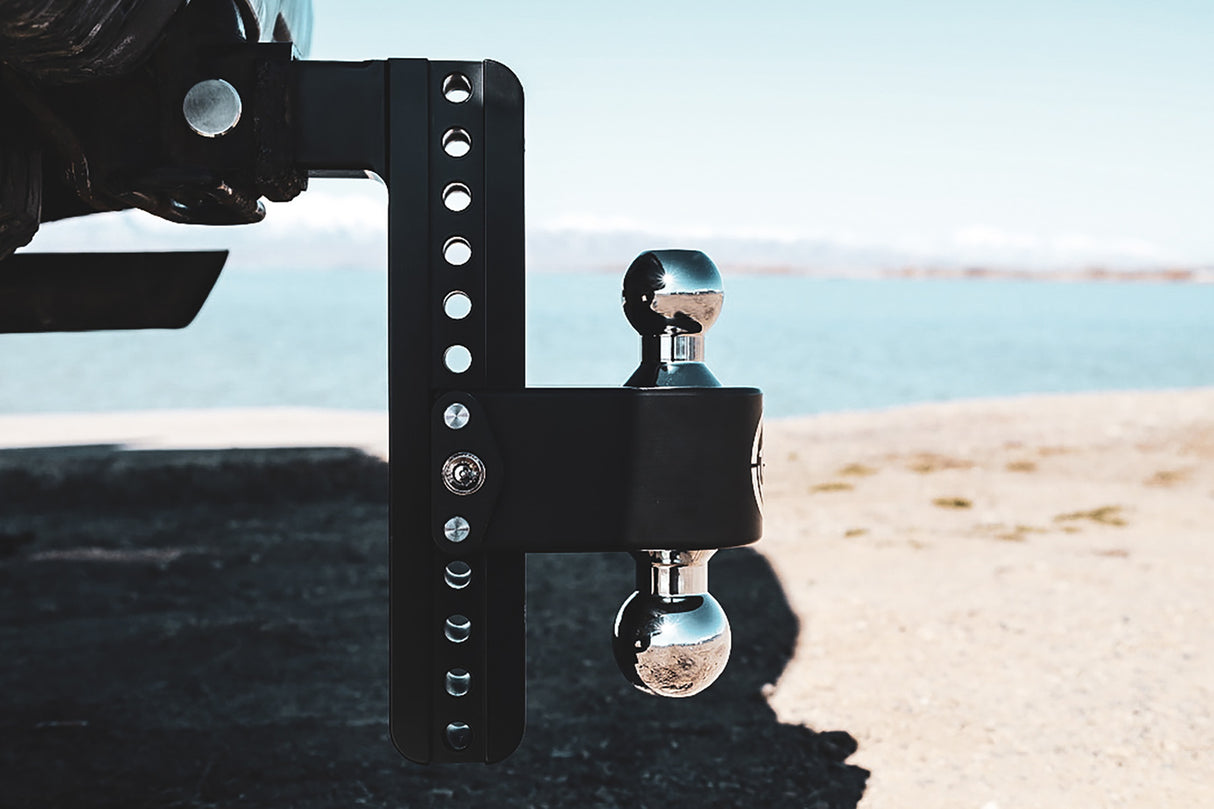 180 Hitch Chrome 10" Drop Hitch with 2" Shank - CTB10-2-CER-BLA