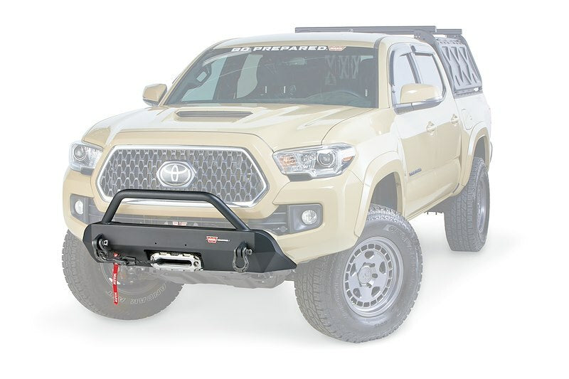 Warn - 100044 Semi-Hidden Winch Mount with Grille Guard for 2016-2023 Toyota Tacoma