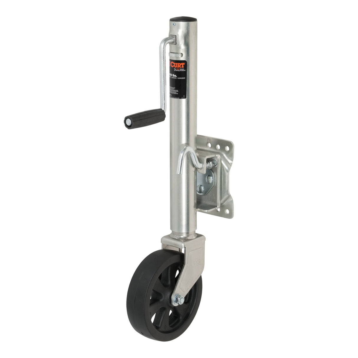 Curt - Marine Jack with 8" Wheel (1,500 lbs, 10" Travel) - 28115