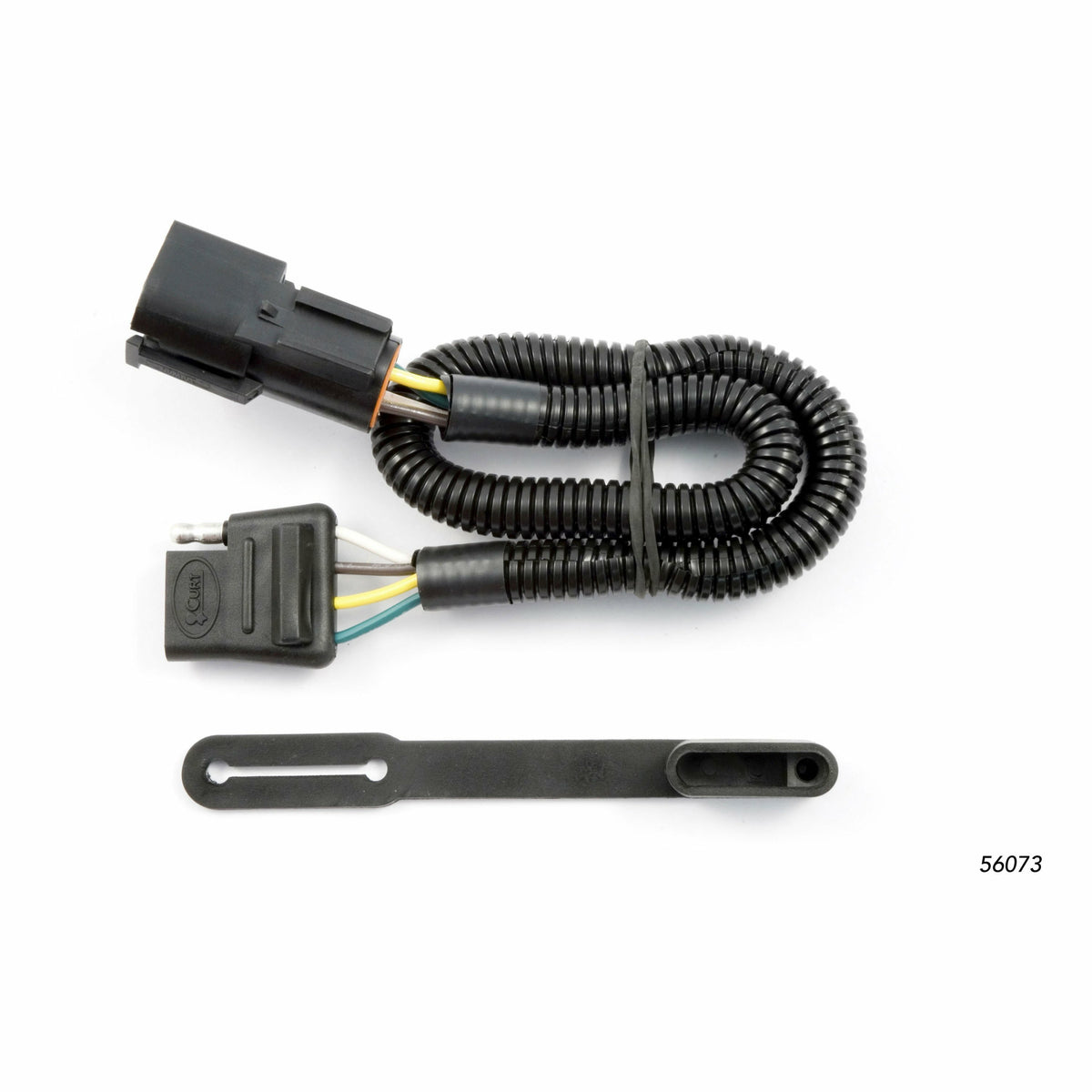 Curt - Custom 4-Flat, Select Ford Freestar, Mercury Monterey, OEM Tow Package Required - 56073