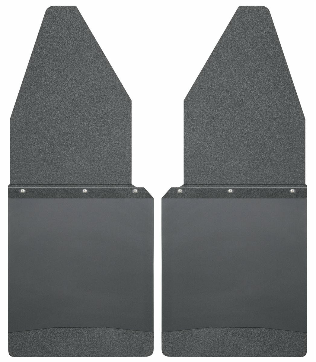 Husky Liners - Kick Back Mud Flaps 12in. Wide - Black Top and Black Weight - 17105