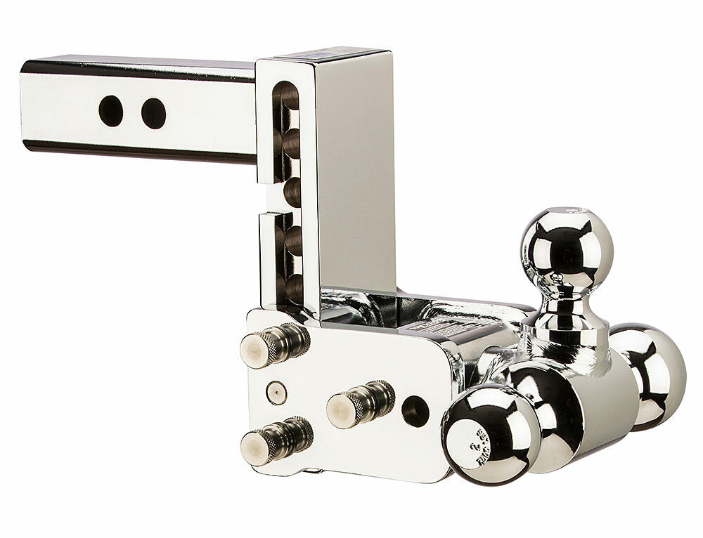 B&W Trailer Hitches - TS10048C 8" Chrome Tow & Stow, Tri-Ball-Boxed
