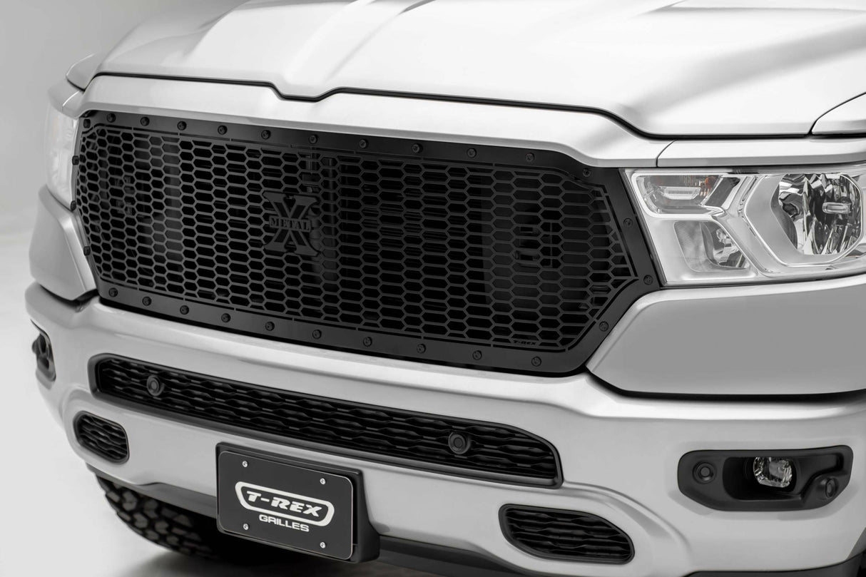 T-Rex Grilles - 1 Pc Laser Cut Pattern Mild Steel Stealth Laser X Grille Replacement - 7714651-BR