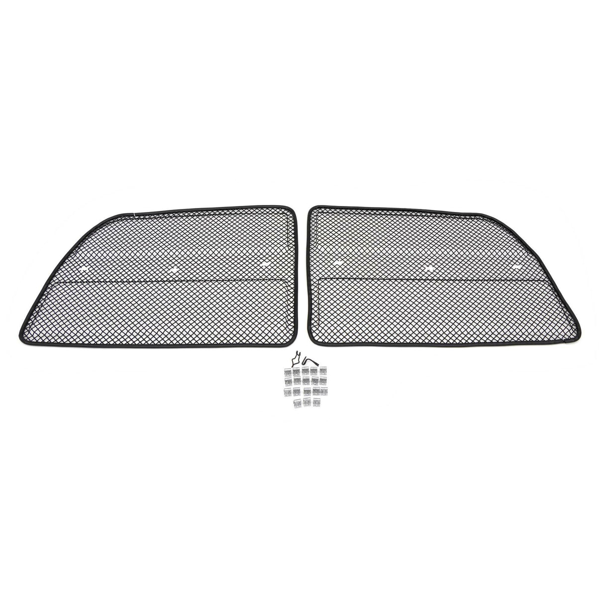 T-Rex Grilles - 2 Pc Small Mesh Mild Steel Sport Grille Overlay - 46452
