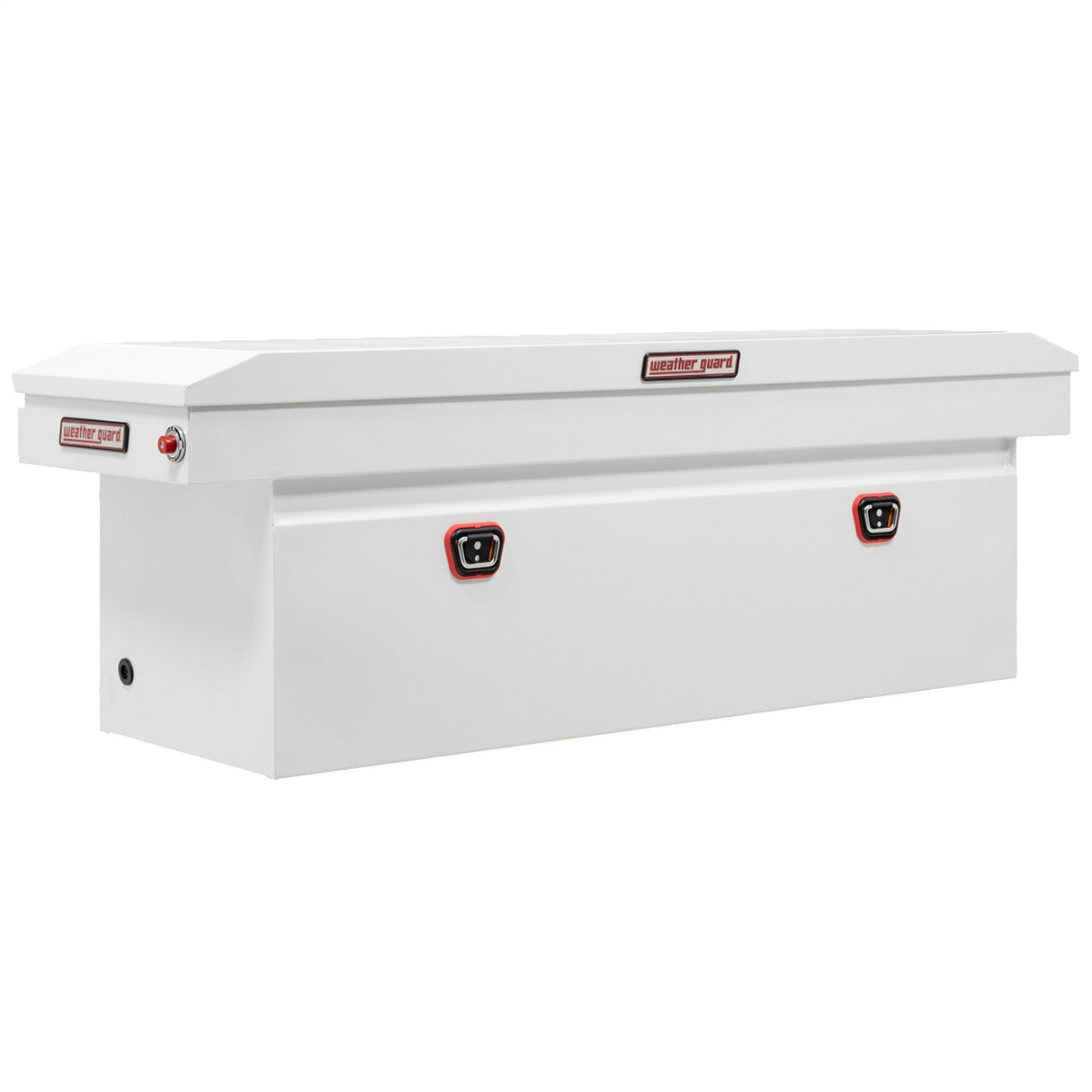 Weather Guard - Full Size Deep Saddle - Steel, White Finish, Truck Box - 128-3-03