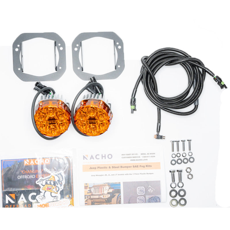 Nacho Offroad Technology - Bronco Fog Plug n Play Amber - V3BC1KASO