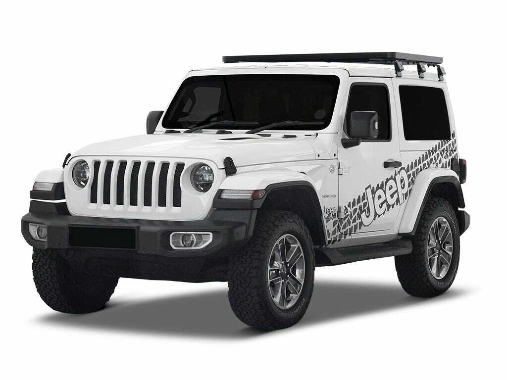Front Runner - Jeep Wrangler JL 2 Door (2018-Current) Slimline II 1/2 Roof Rack Kit / Tall - KRJW033T