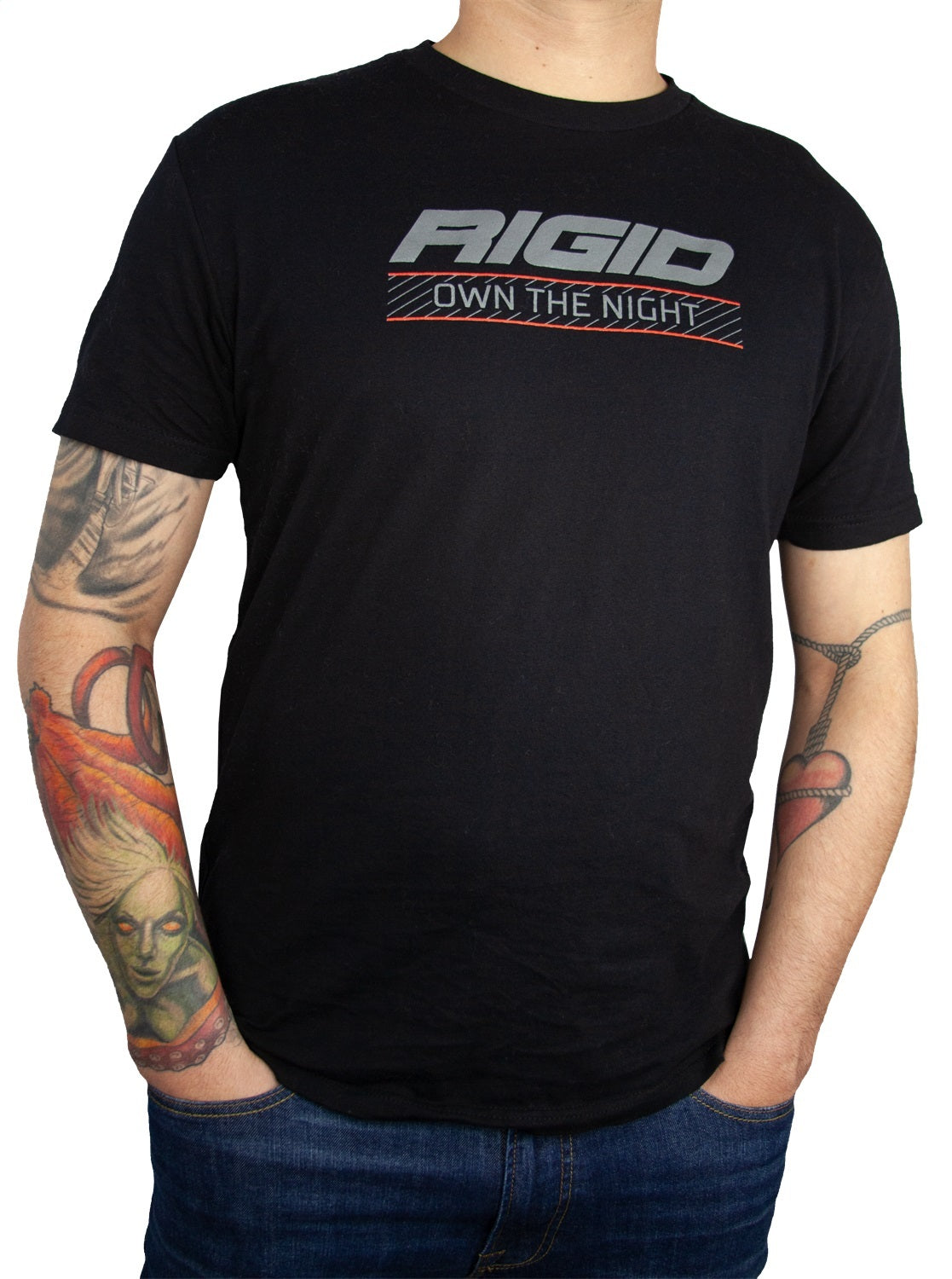 RIGID Industries - 1060 T-Shirt, Own The Night, Black, X-Large
