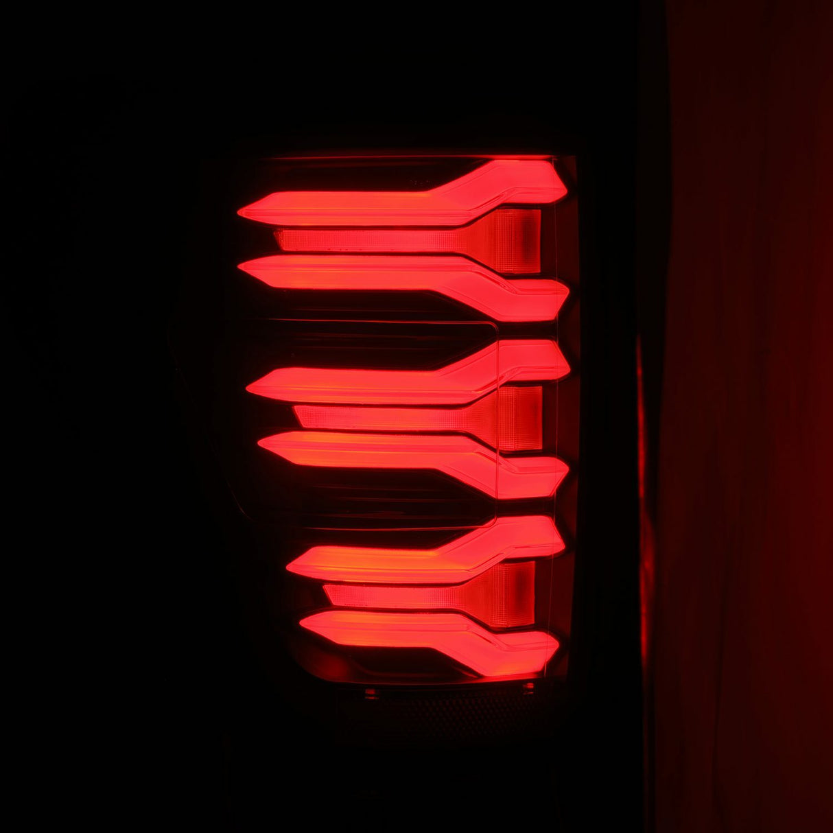 AlphaRex 653030 LED Taillights Black Red