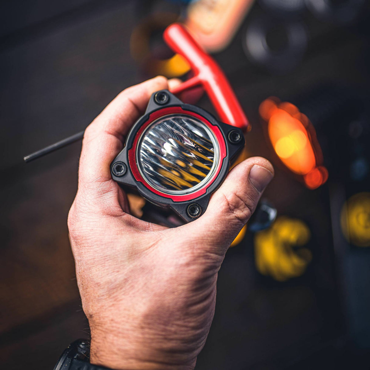 KC Hilites FLEX ERA 1 - Single Bezel Ring - Red - 30575