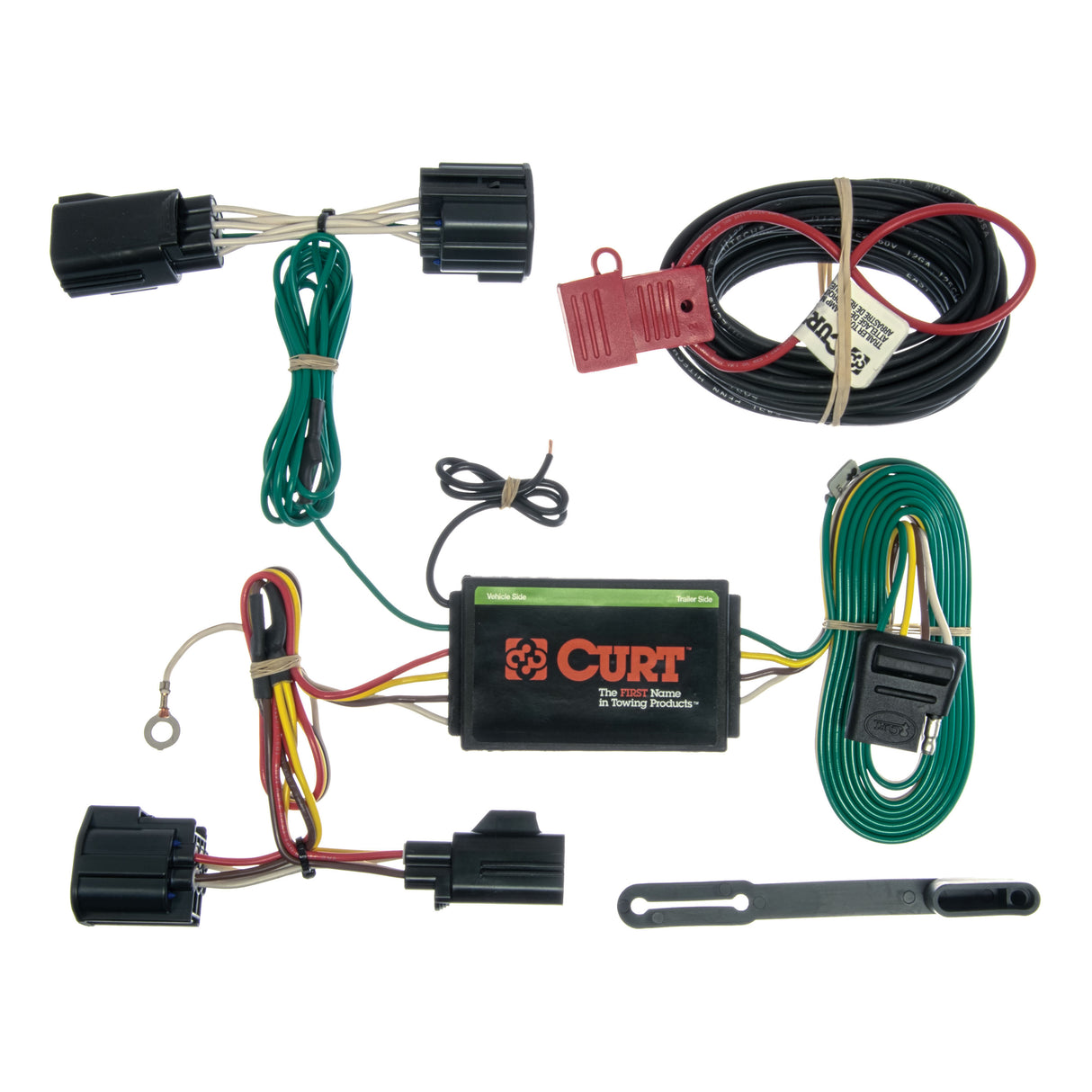 Curt - Custom Wiring Harness, 4-Way Flat Output, Select Ford Focus Hatchback - 56140