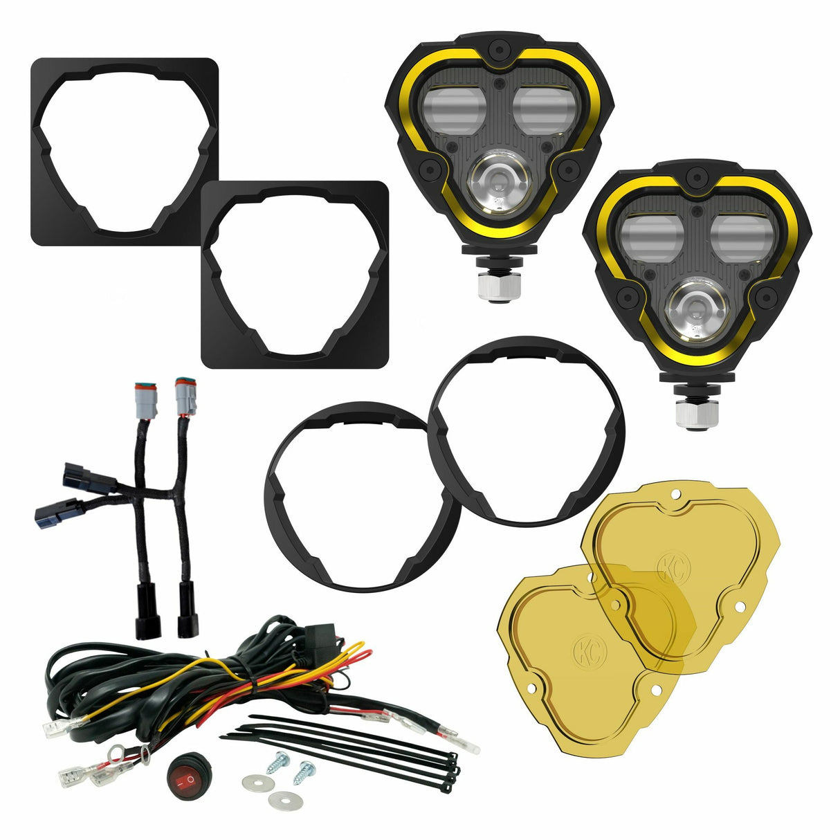 KC HiLiTES 97147 KC FLEX ERA 3 Dual Mode SAE Fog Lights 2-Light Master Kit