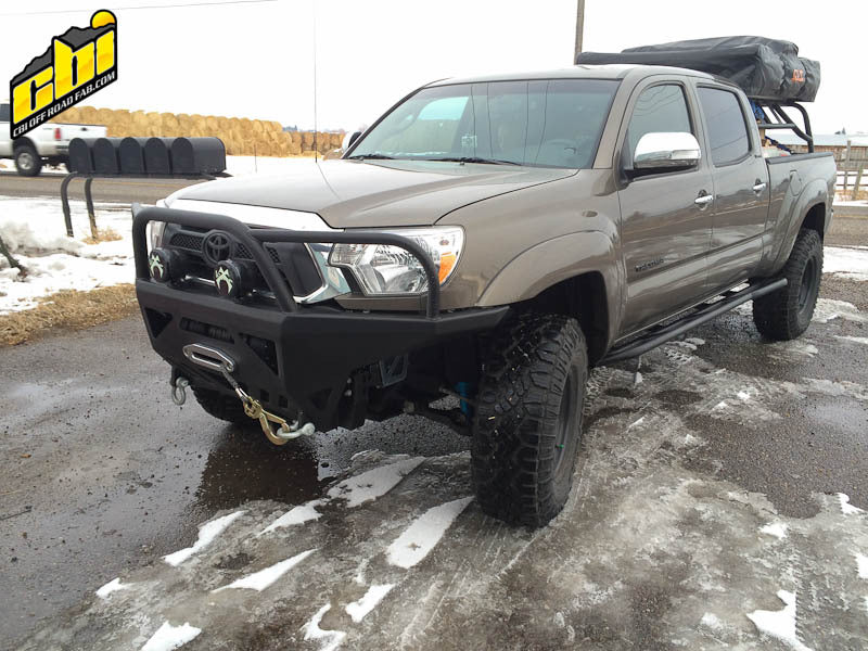 CBI - 2nd Gen Toyota Tacoma Moab 2.0 Adventure Bumper / Powder Coated Black / Aluminium - 200-000-010-075