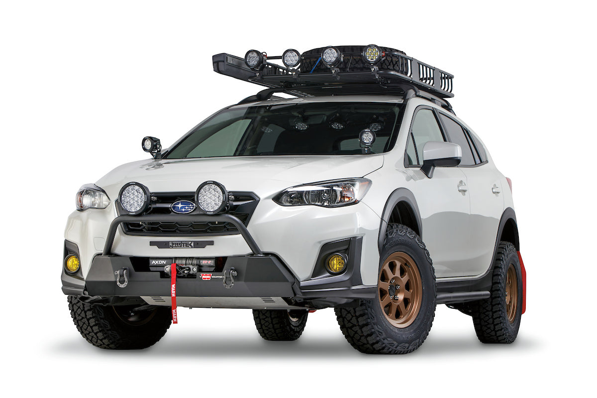 Warn - Grille Guard Tube with Light Mounting Tabs for 2018-2023 Subaru Crosstrek / 2019-2020 Subaru Forester Semi-Hidden Kit - 106236